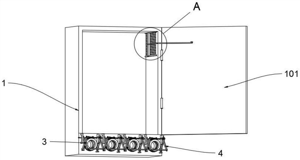 Generator set circuit breaker socket box capable of avoiding line winding and use method of socket box