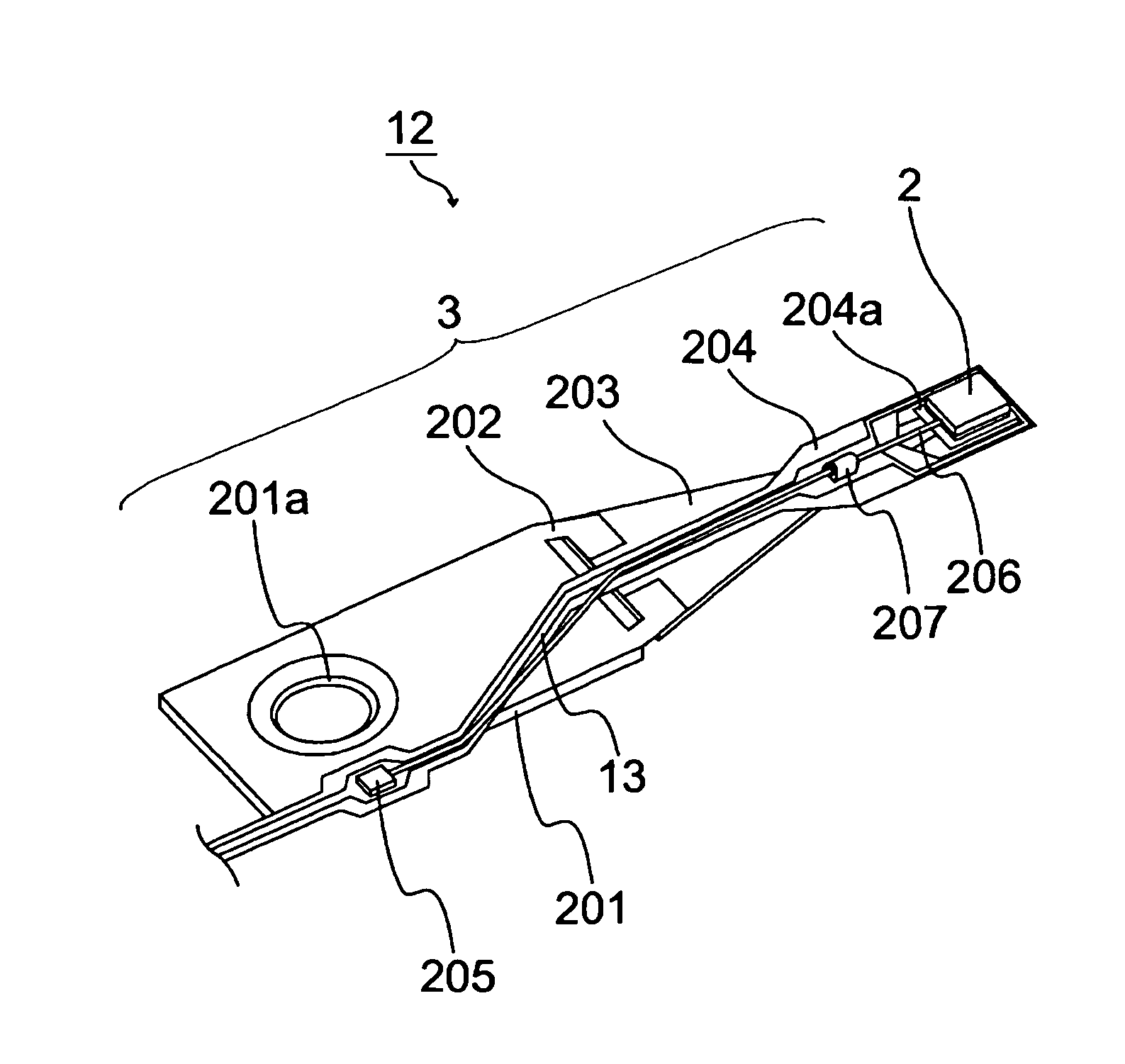 Head gimbal assembly using near-field light and information recording and reproducing apparatus including the same