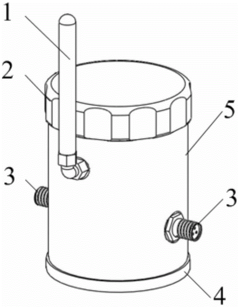 Wireless transmission temperature vibration transmitter of magnetic adsorption type