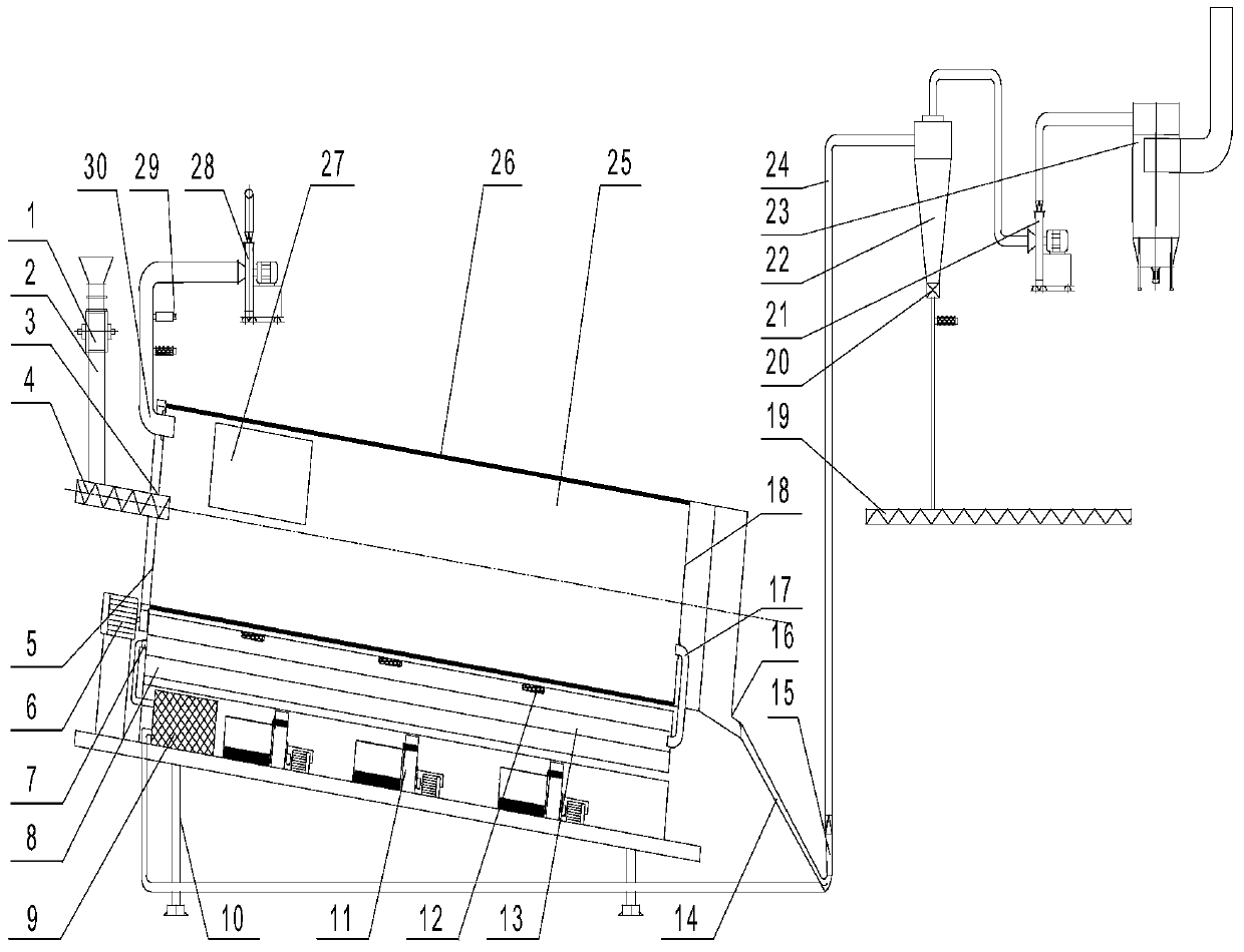 Equipment and method for continuous electromagnetic roasting of grain germ