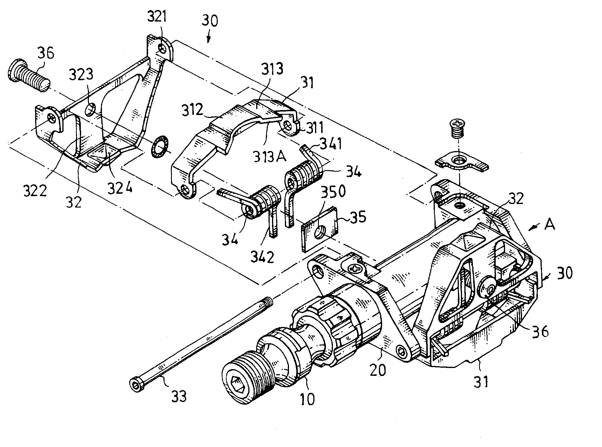 Pedal structure for a bicycle