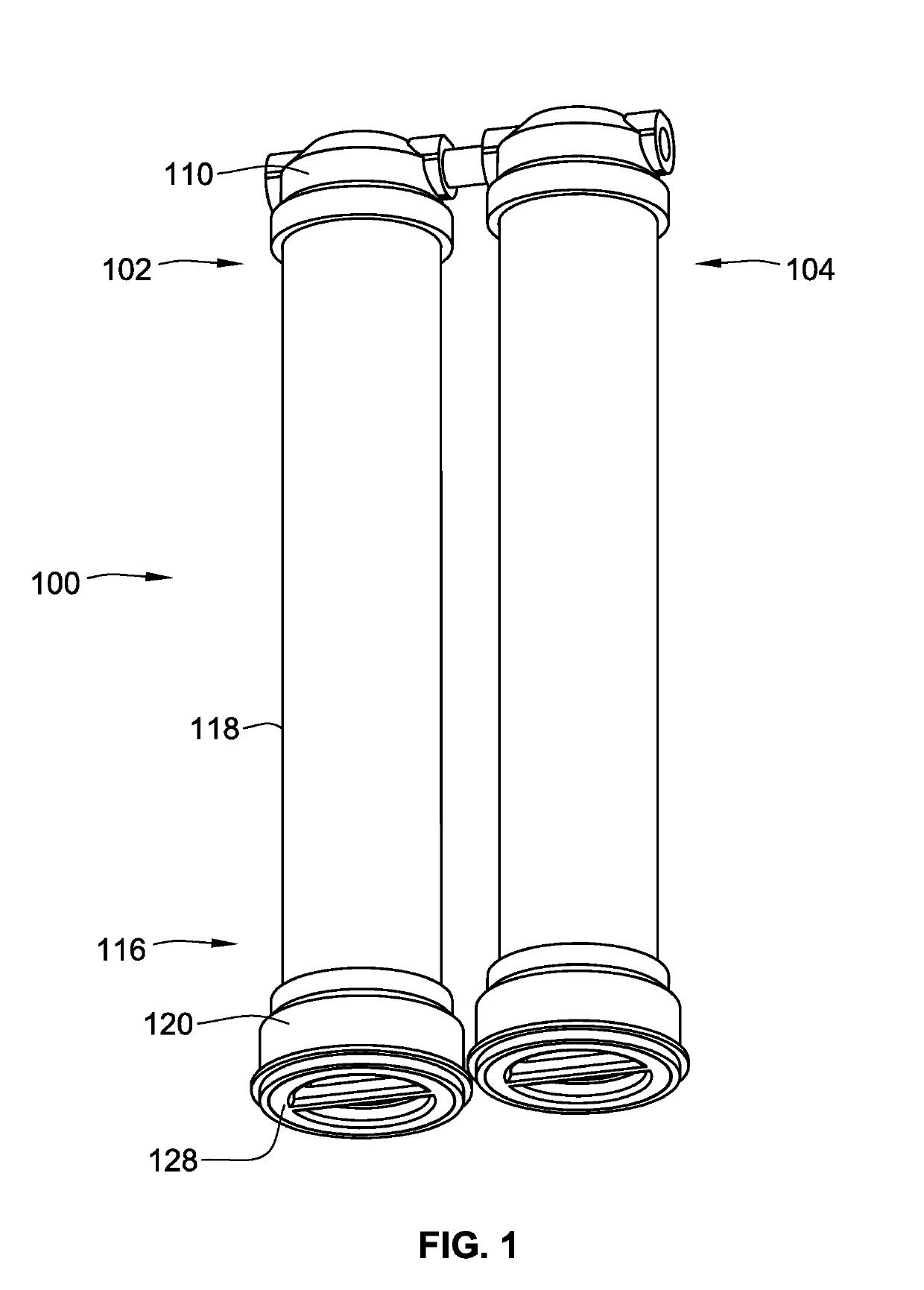 Filter housing that accepts both single open end o-ring and double open end filter elements