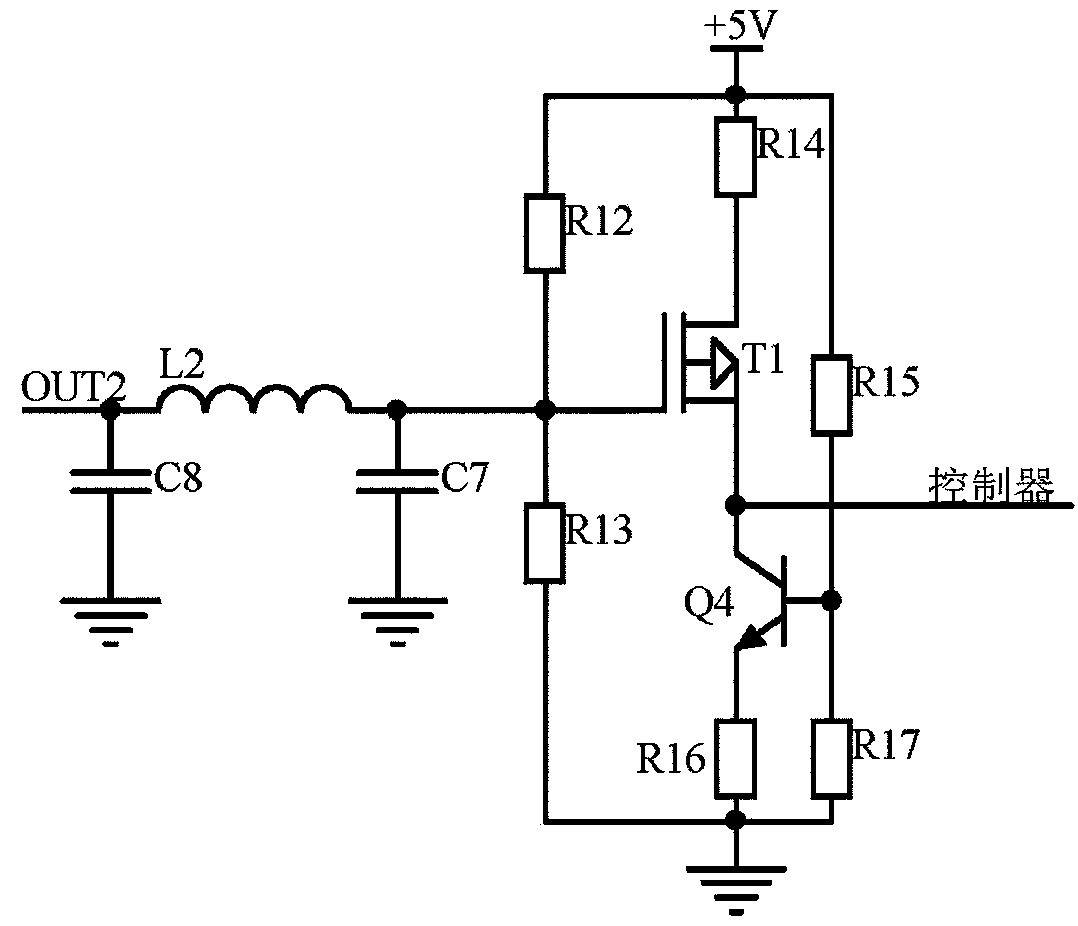 Turnout switch machine expression rod notch signal processing circuit