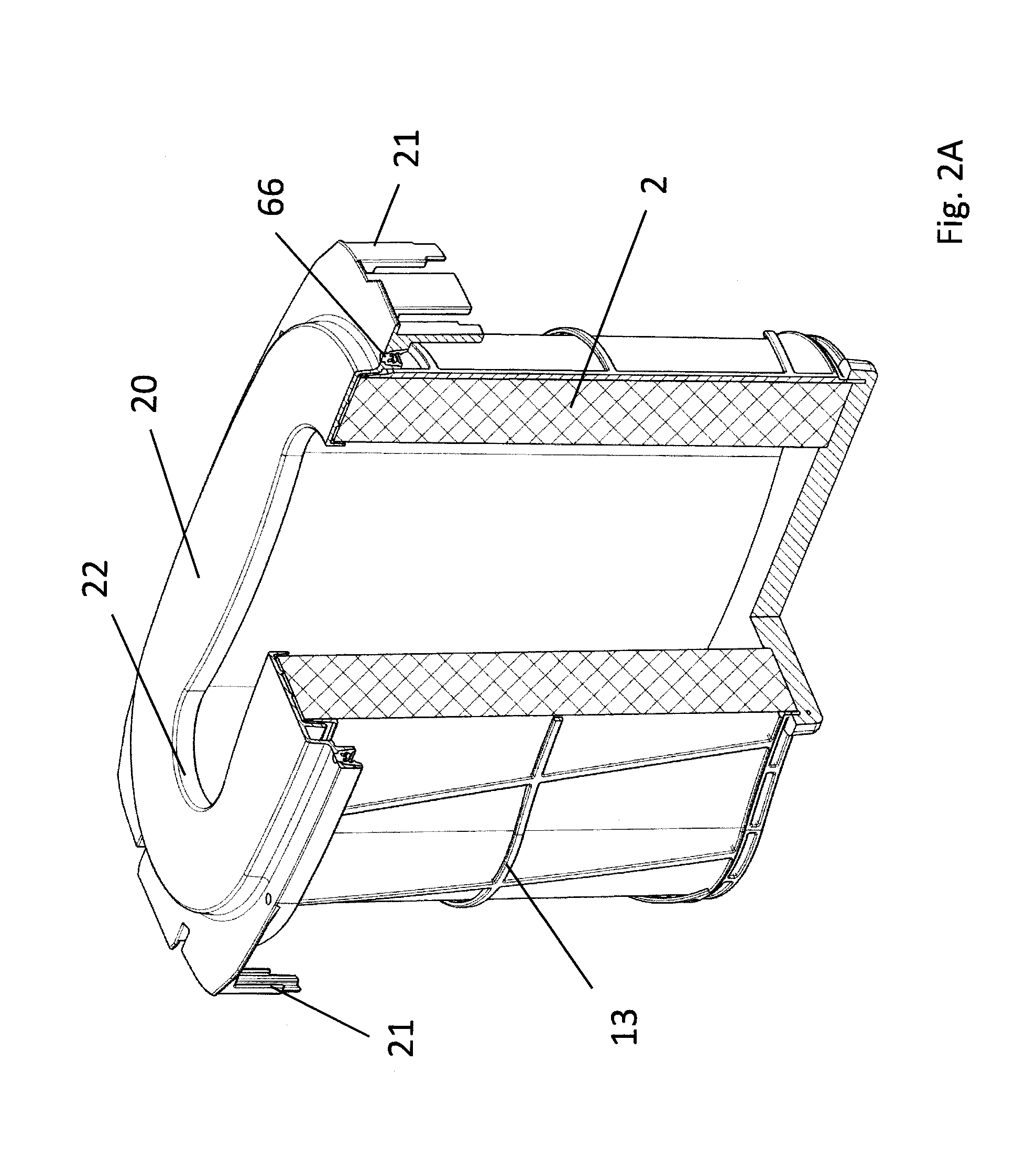Air filter element, air filter housing and air filter system