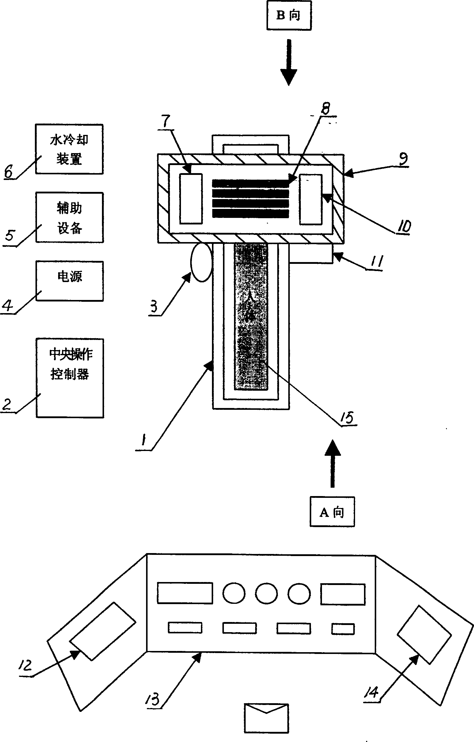 Magnetic heat treatment therapeutic apparatus for tumour