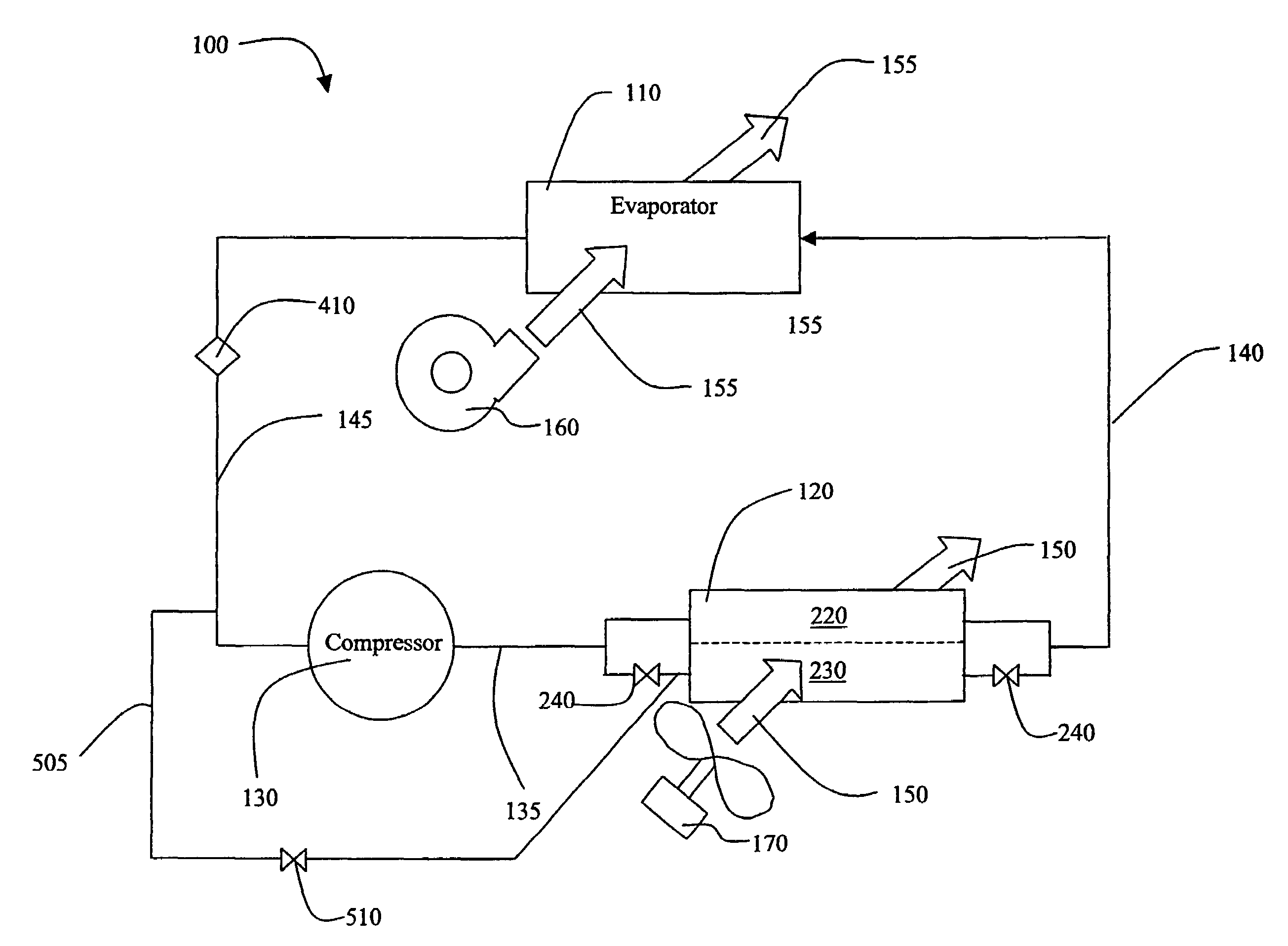 Method for refrigerant pressure control in refrigeration systems