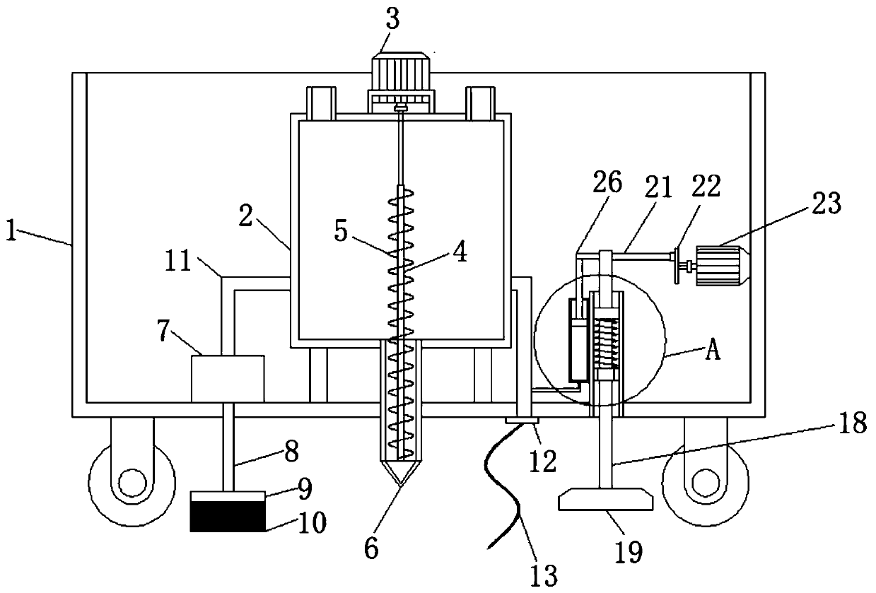 Bridge deck crack repairing device for bridge reinforcement