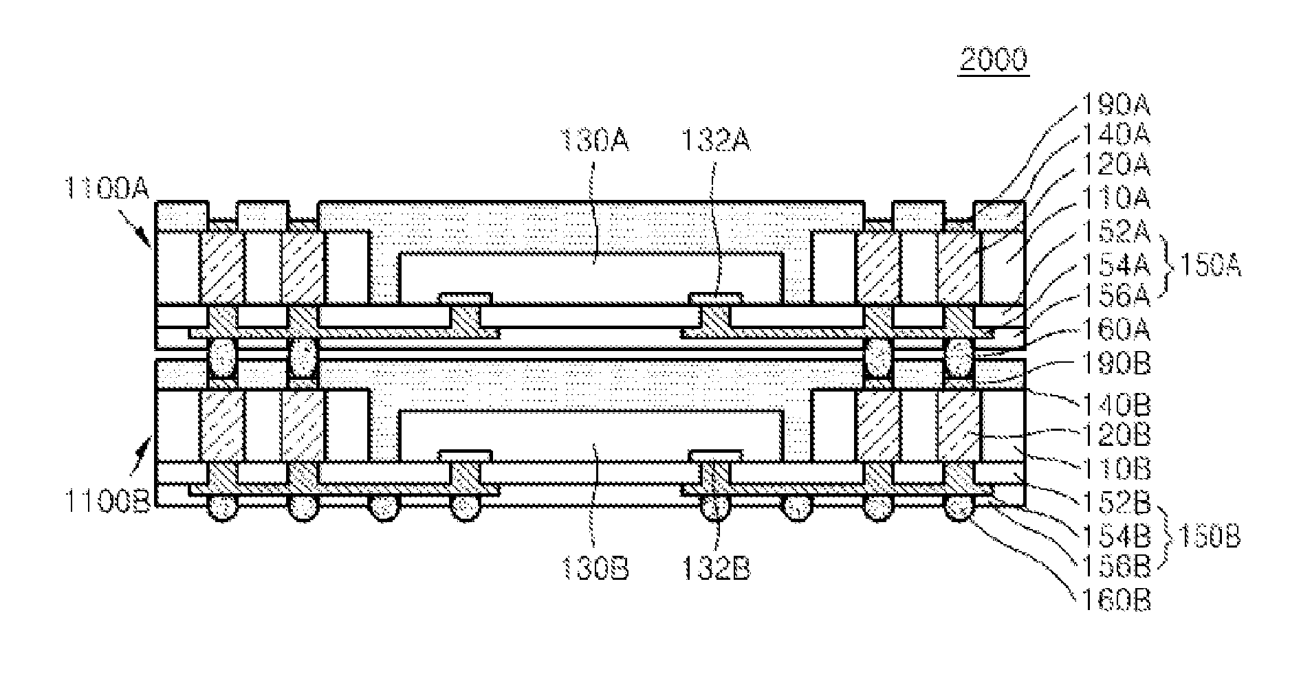 Semiconductor package, fabrication method therefor, and package-on package