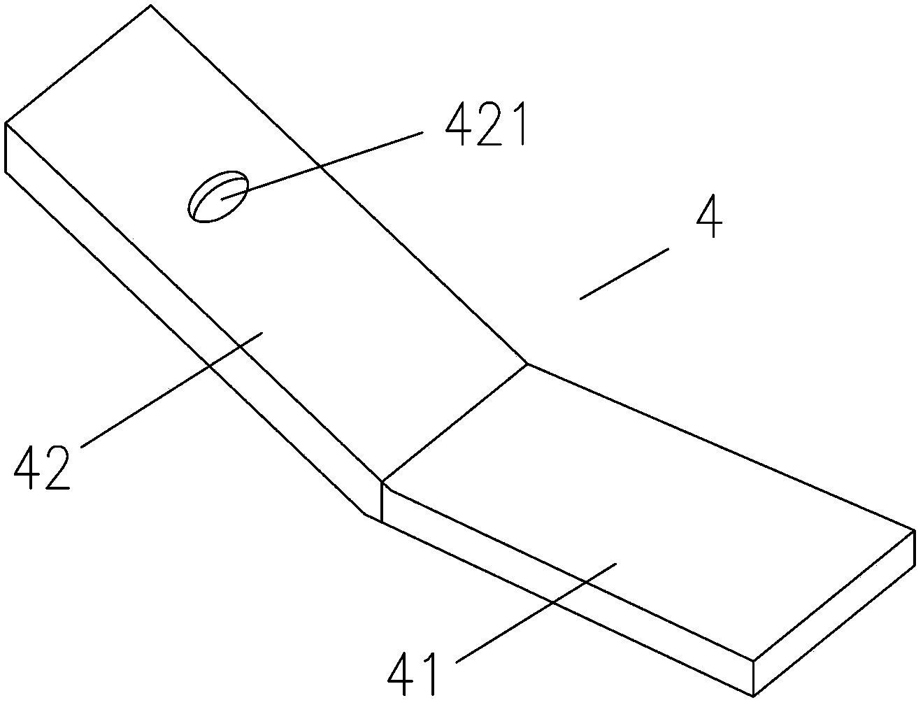 Installation method of shunt module cabinet body upper support frame piece and positioning tool for installation