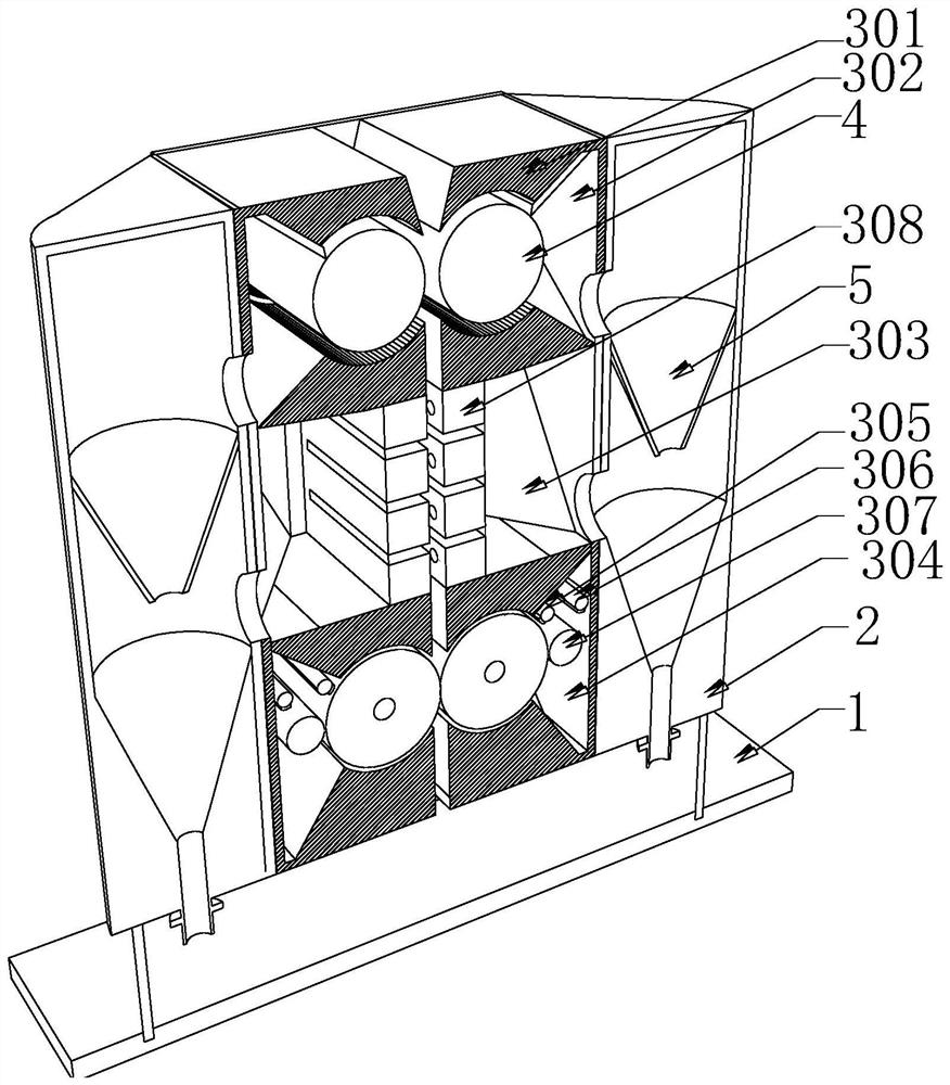 Garment production plush removal device facilitating material collection