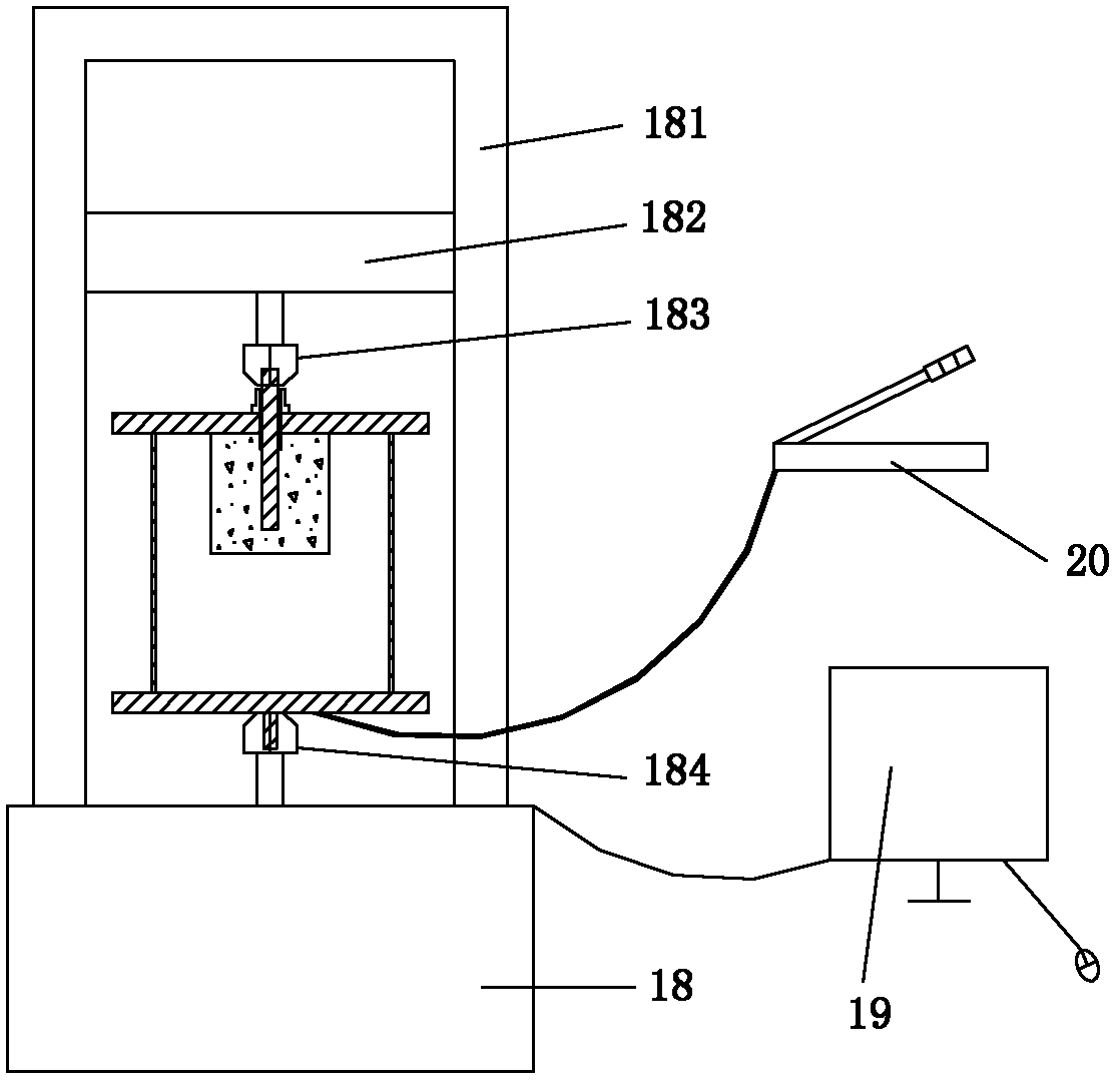 Method and device for measuring bonding strength between reinforcing steel and concrete under action of pre-stress