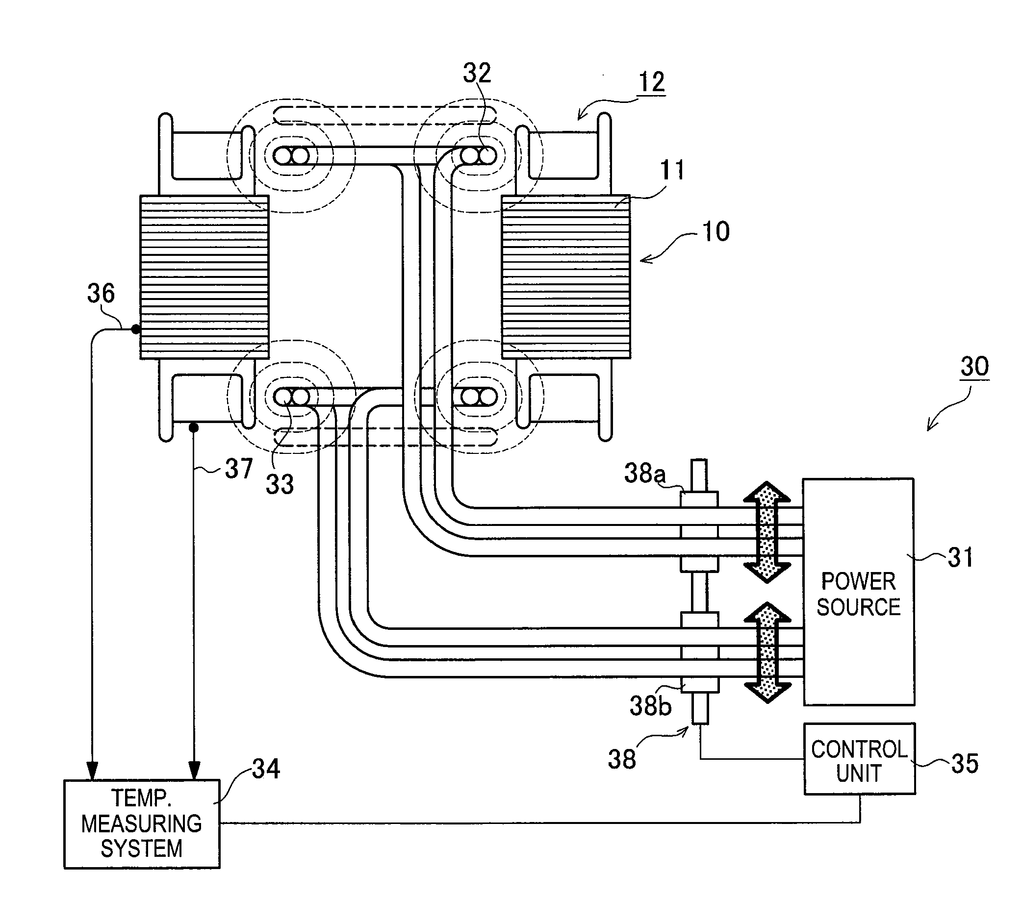 Method and device for heating stator
