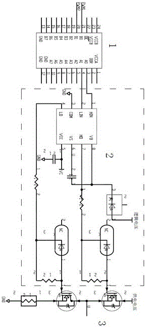 Low-voltage high-power driving circuit for servo motor control