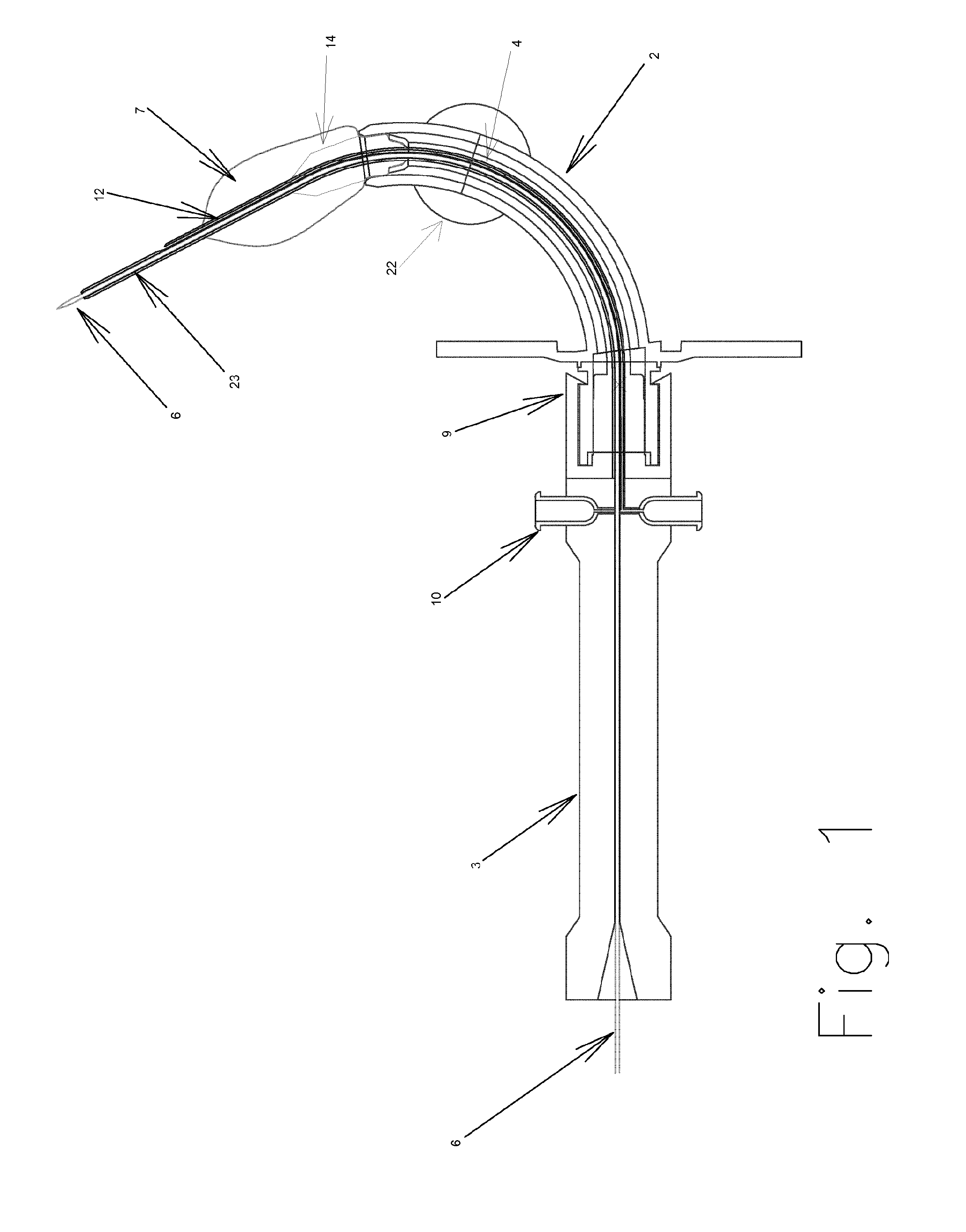 Dilatation system for a medical device