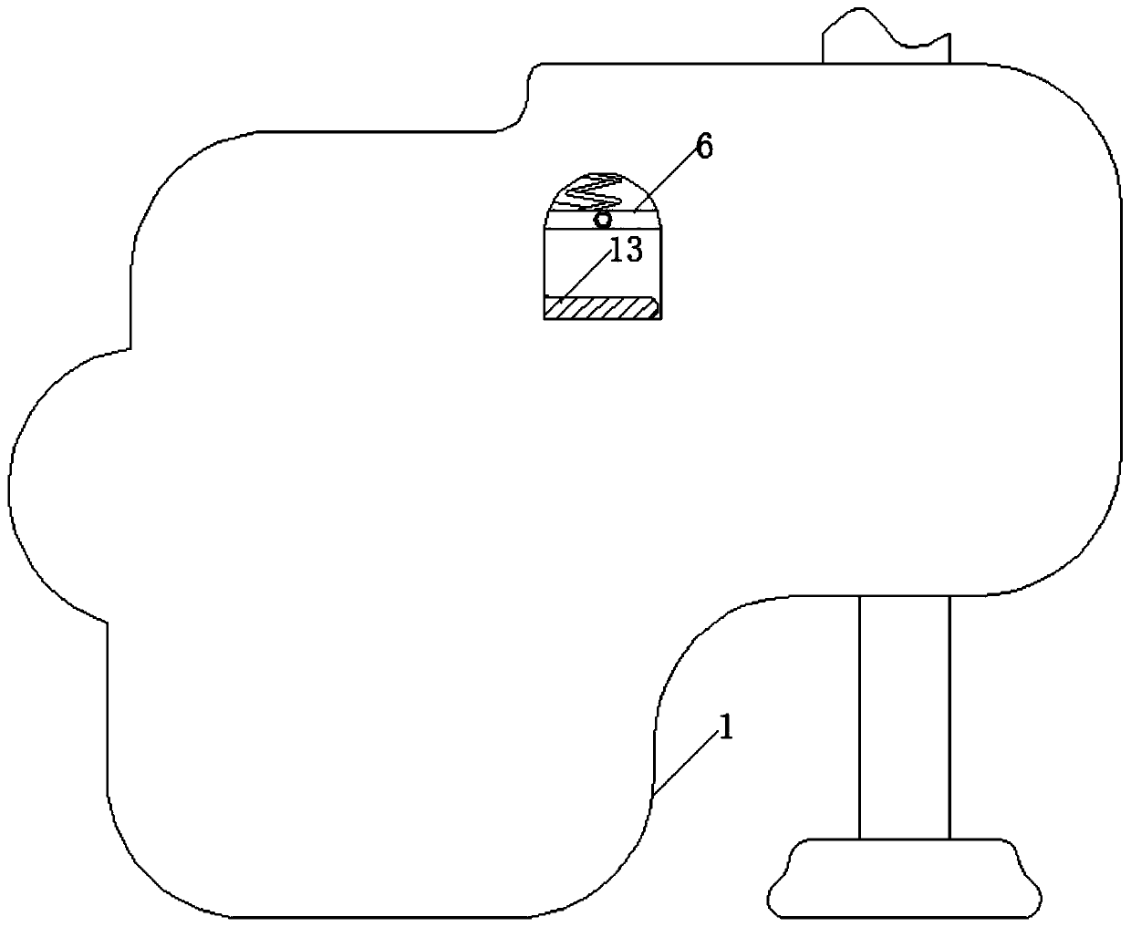 Daily general merchandise vending device capable of automatically supplementing merchandise based on pressure effect of merchandise