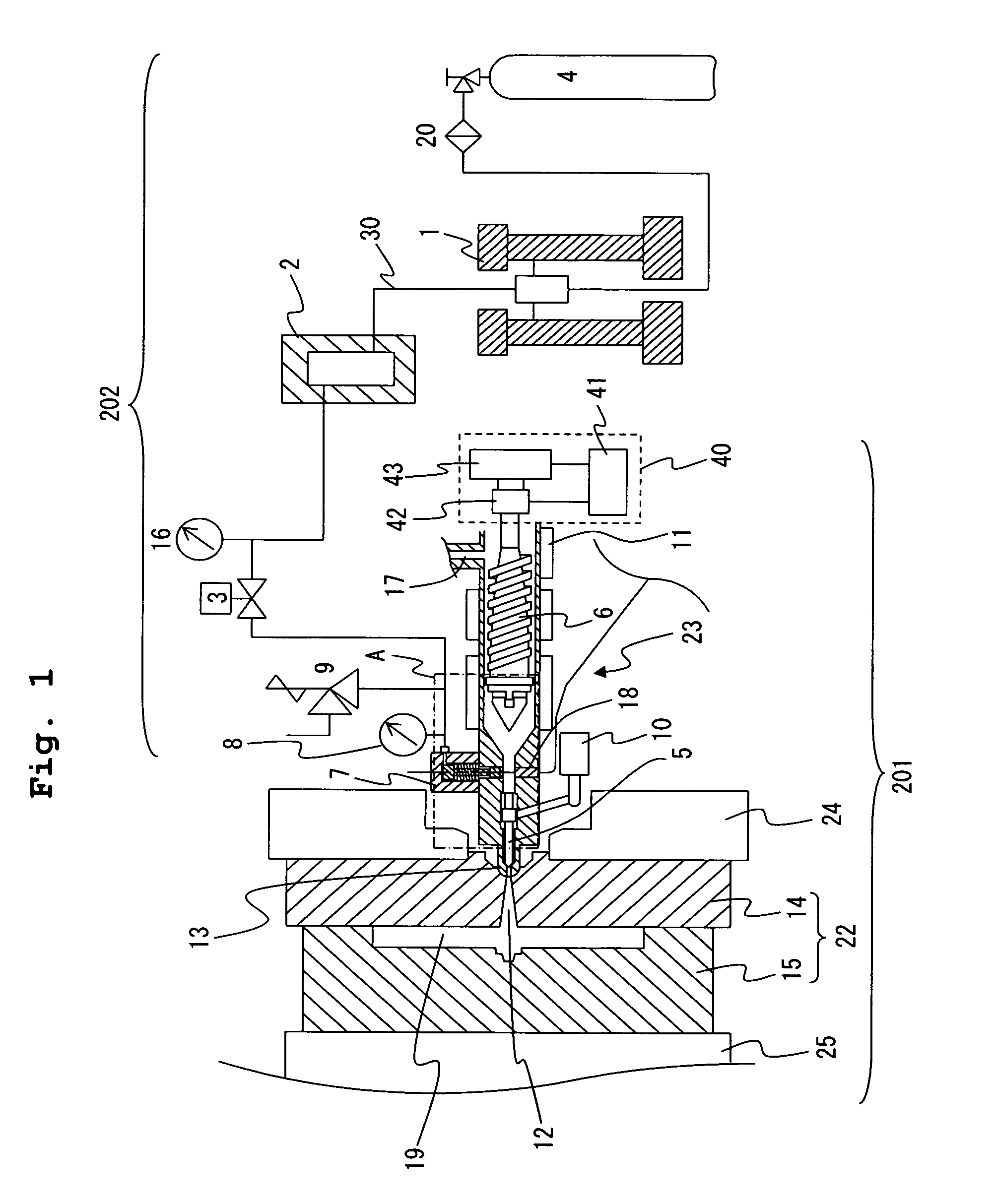 Method of injection molding thermoplastic resin using supercritical fluid and injection molding apparatus