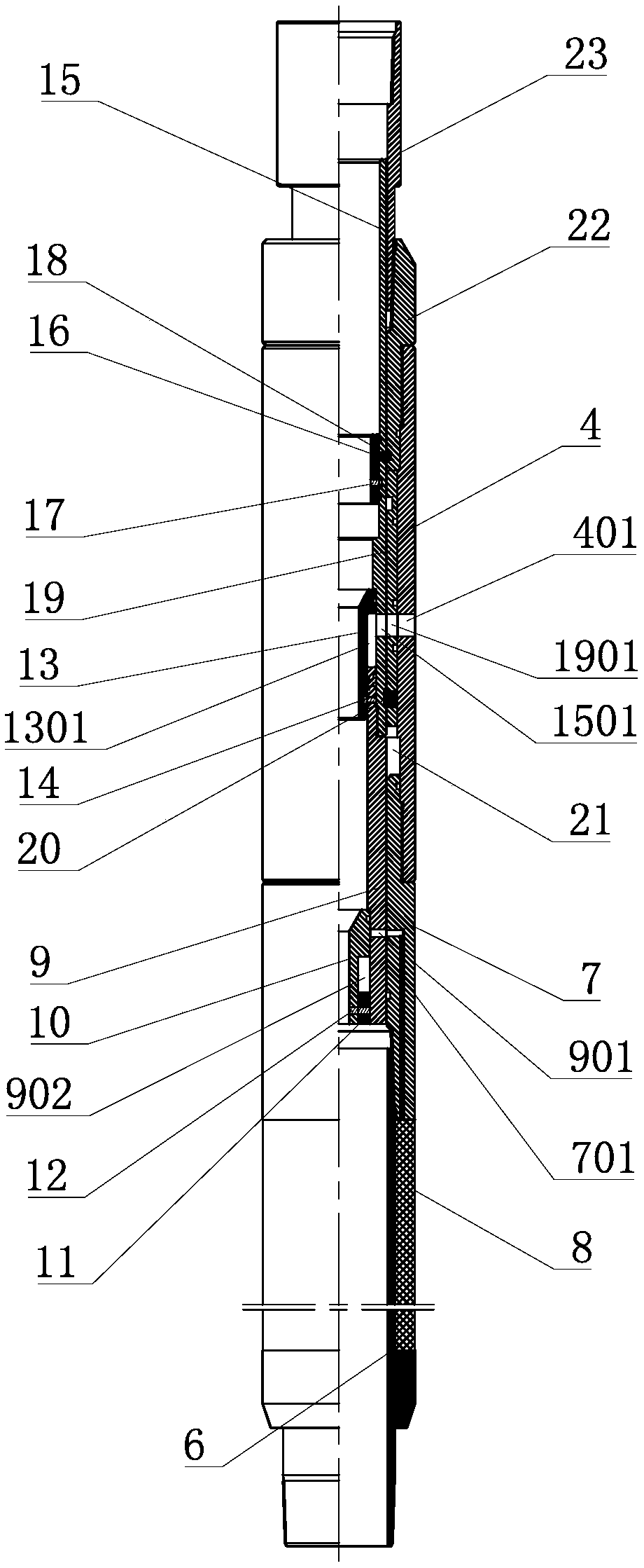 Exploiting device and method for horizontal well of coalbed methane