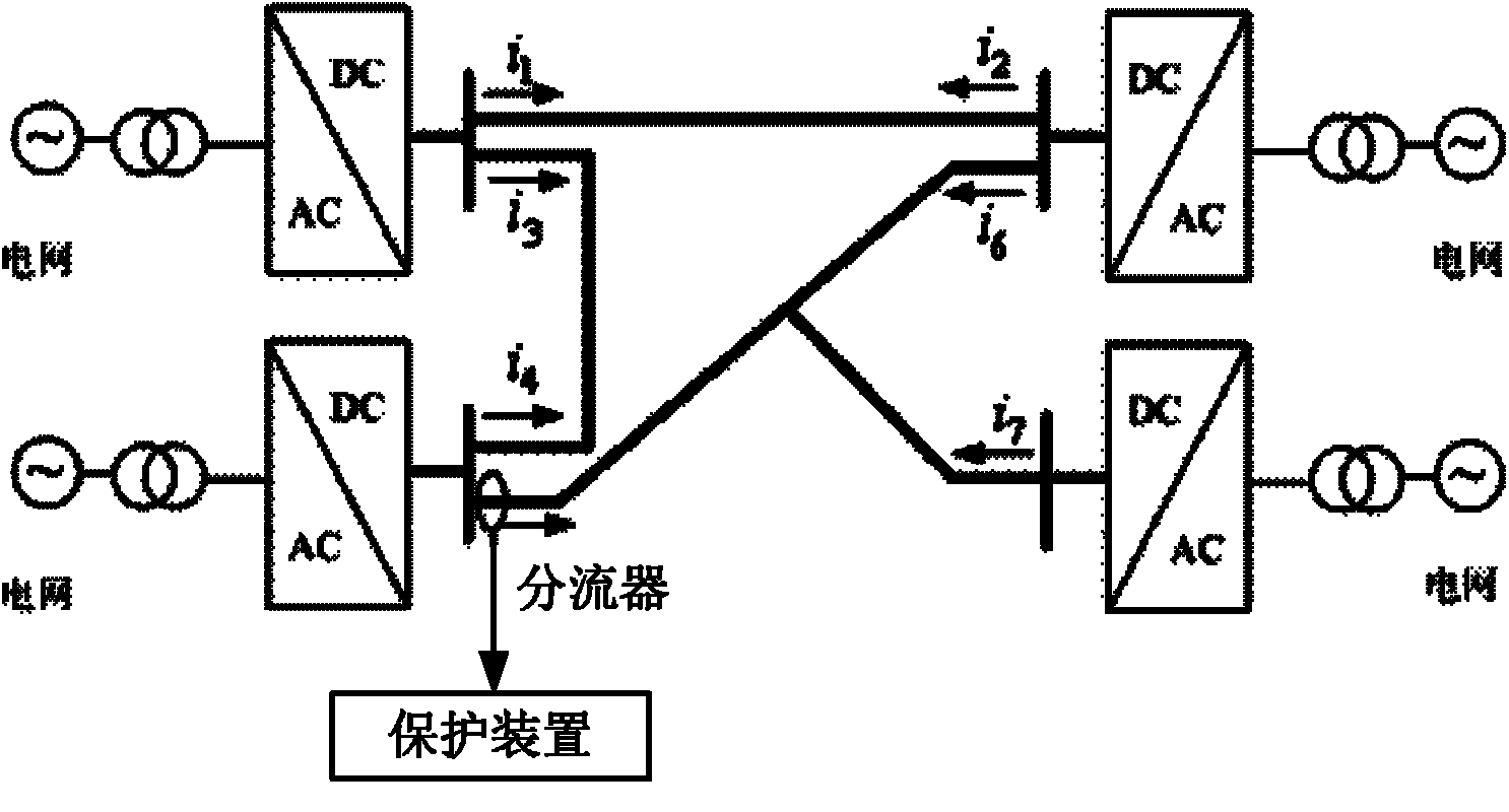 Pilot protection method for direct current line current abrupt change of multi-terminal direct current transmission system
