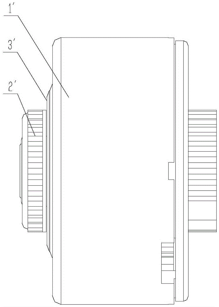 Plastic package motor and household appliance with same