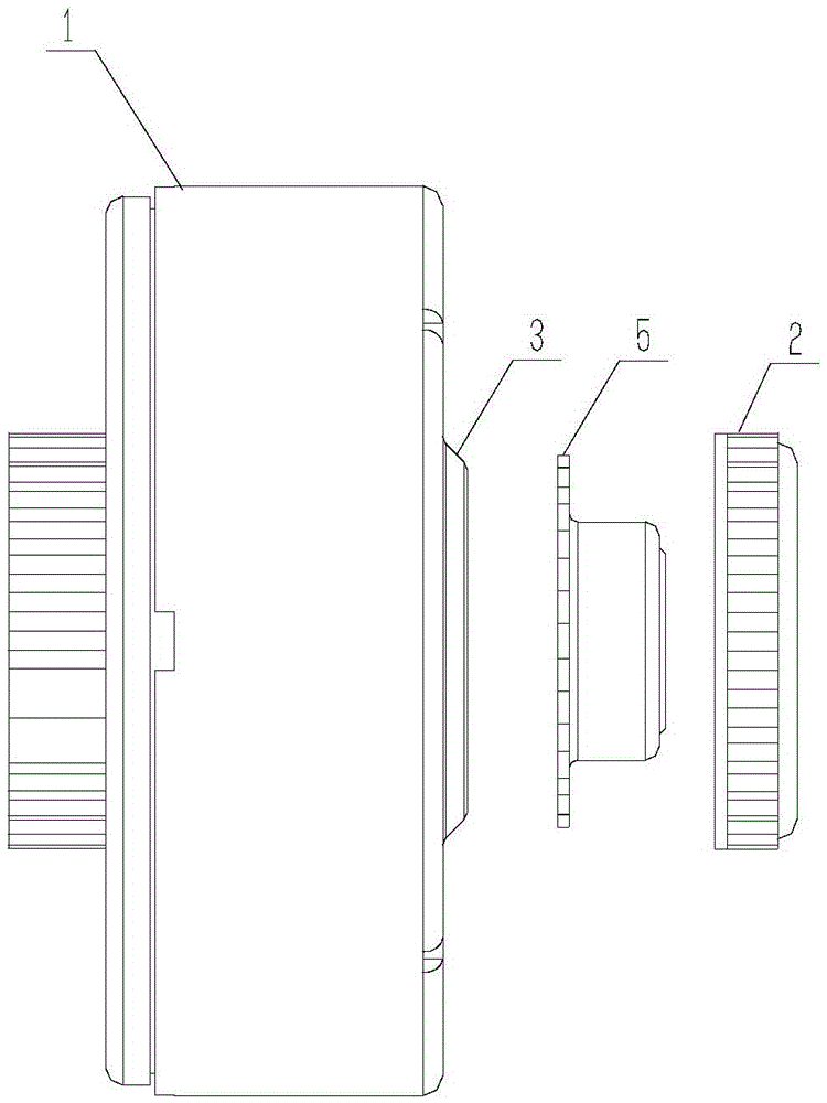 Plastic package motor and household appliance with same