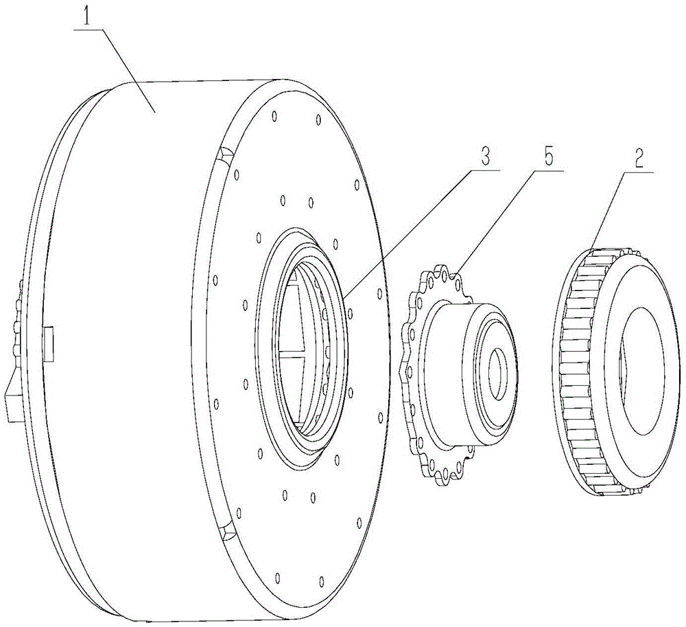 Plastic package motor and household appliance with same