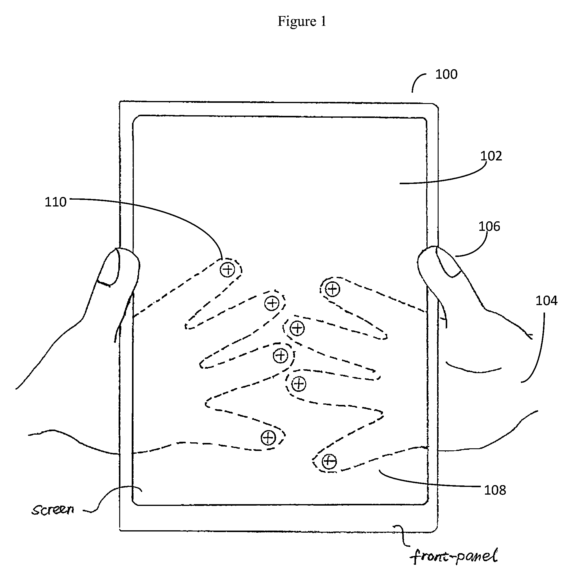 Method for user input from alternative touchpads of a handheld computerized device