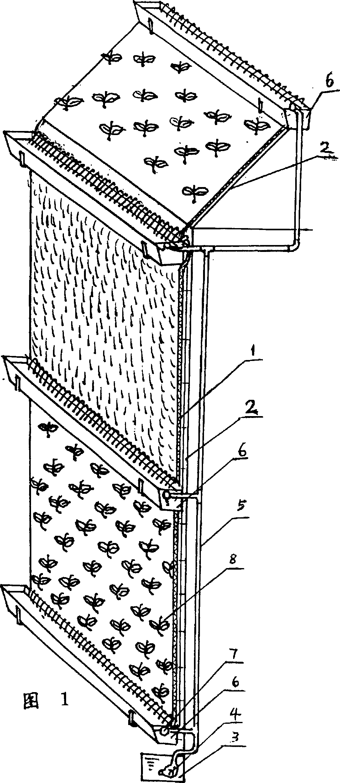 Method and apparatus for vertical and inclined soilless planting