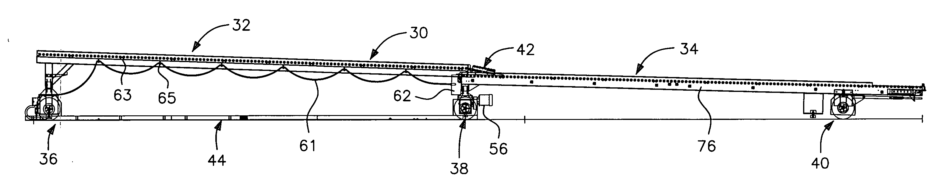Steerable telescoping conveyor for loading parcels