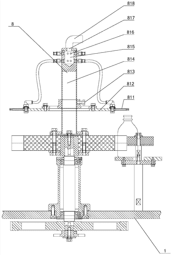 A large infusion liquid filling nitrogen filling stopper press machine