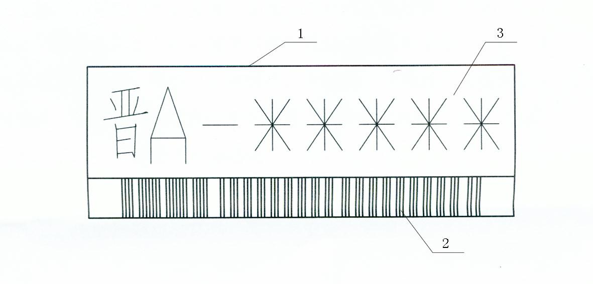 Compound license tag of motor vehicle