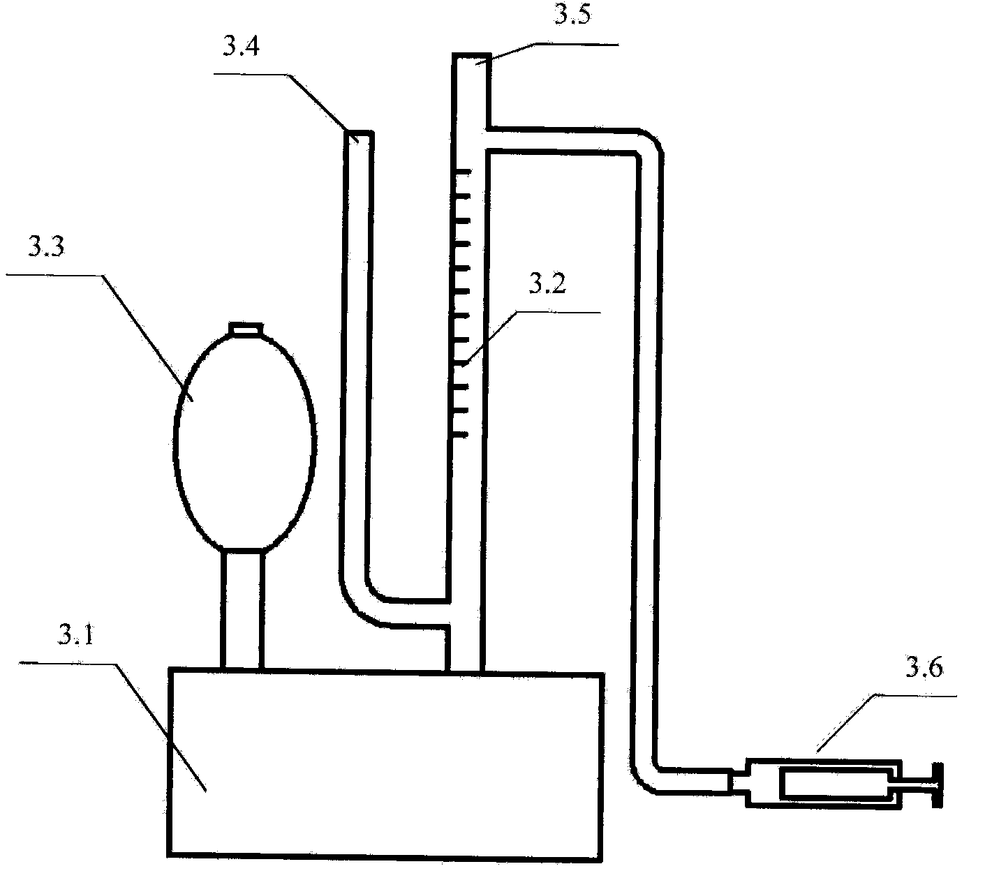 Testing device and testing method for leakage of paper air permeability detector