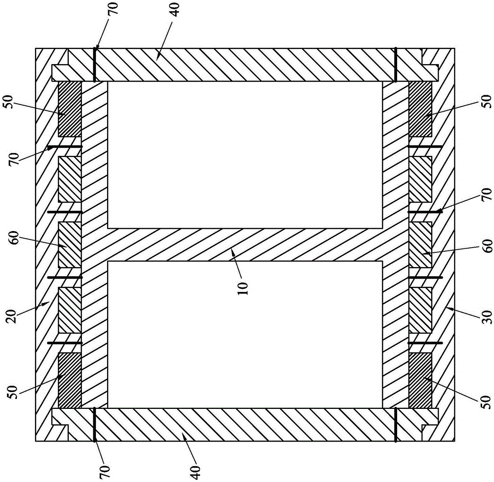 Novel assembled steel skeleton wood member