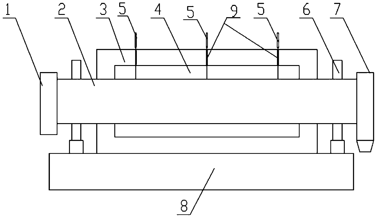 Metal rotary kiln cylinder wall temperature detection device