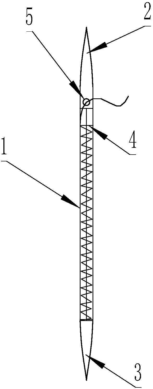 Application method of hand embroidery double-tip shuttle needle apparatus for quejinxiu embroidery processing