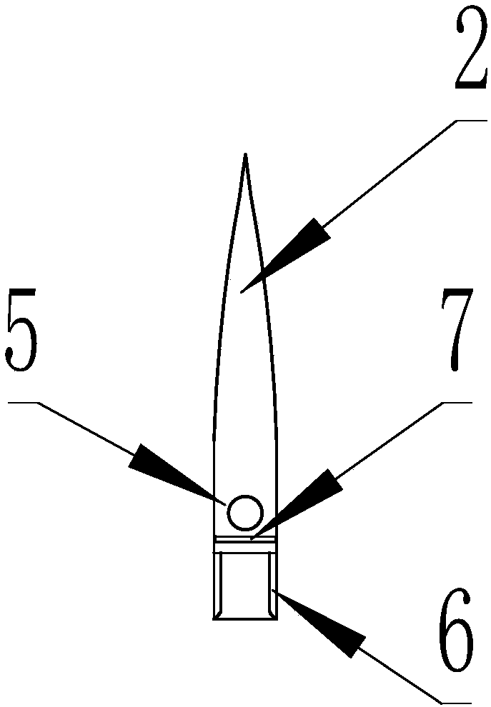 Application method of hand embroidery double-tip shuttle needle apparatus for quejinxiu embroidery processing