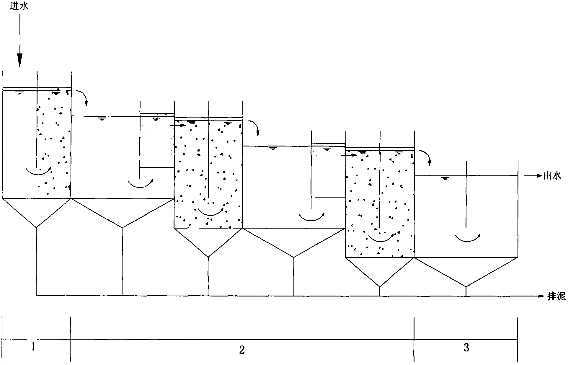 Method for jointly treating acid mine wastewater by using organic matter and carbonate rock