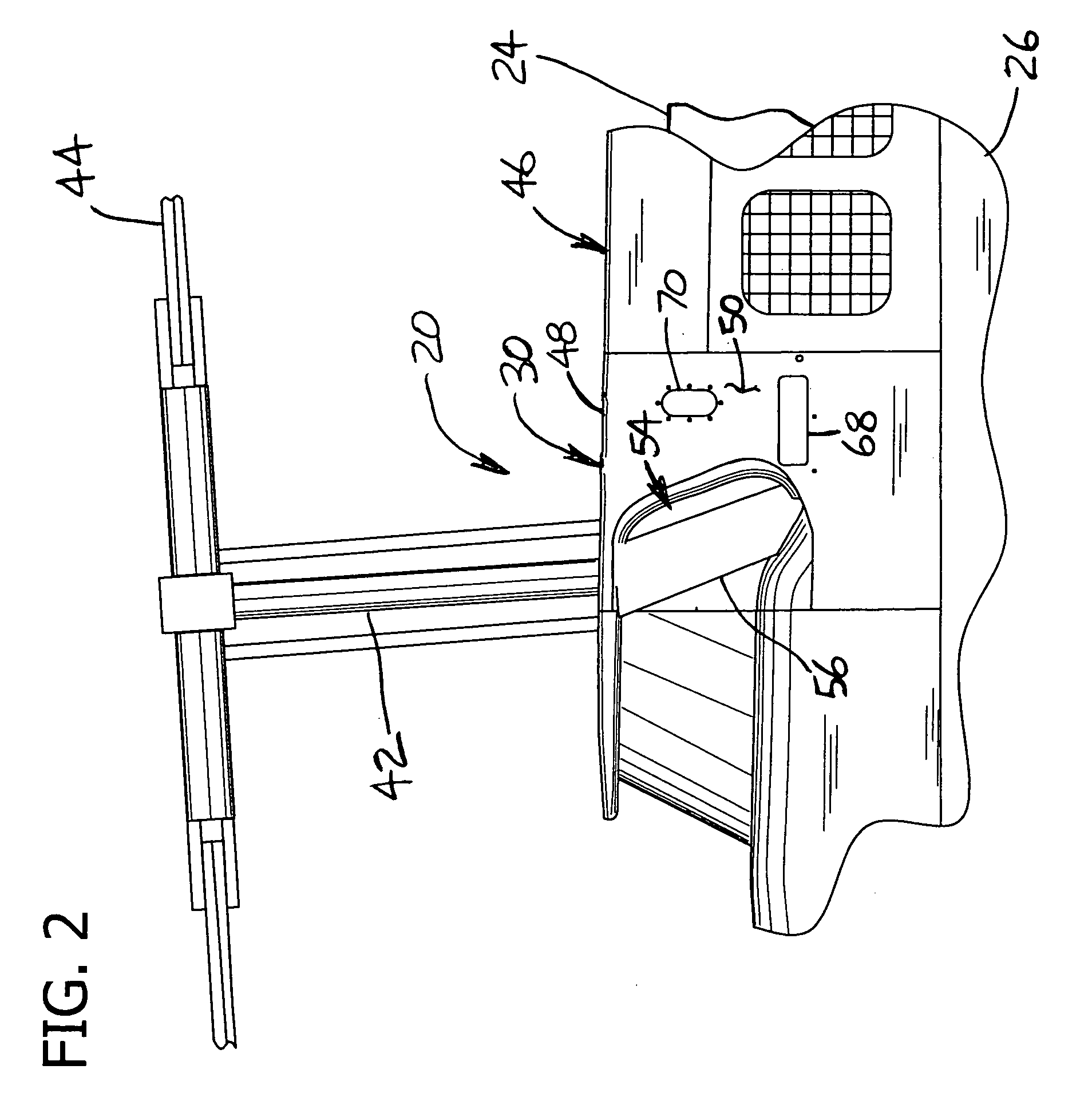 Engine intake system with accessible, interchangeable air filters