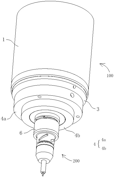 Ultrasonic spindle, ultrasonic tool holder and ultrasonic processing equipment