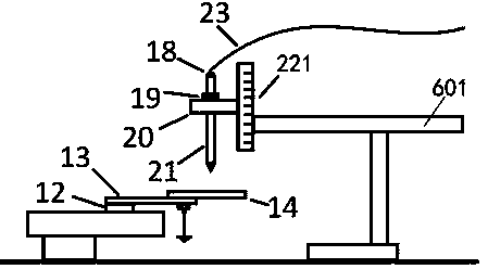 Automatic dielectric material surface charge measuring device on basis of two-axis slide table