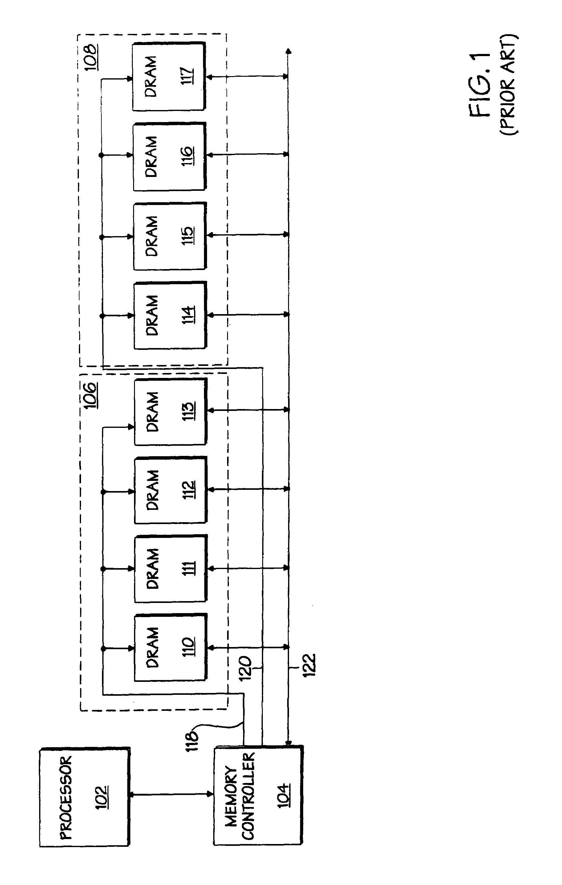 Memory module having a memory module controller controlling memory transactions for a plurality of memory devices
