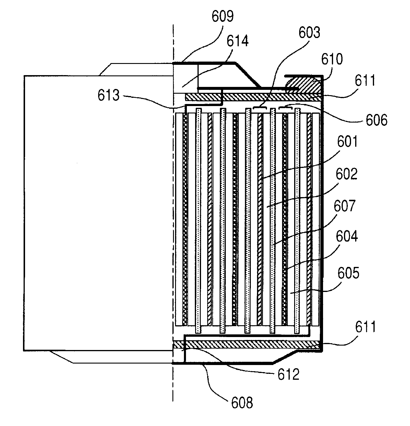 Electrode structure and electric energy storage device