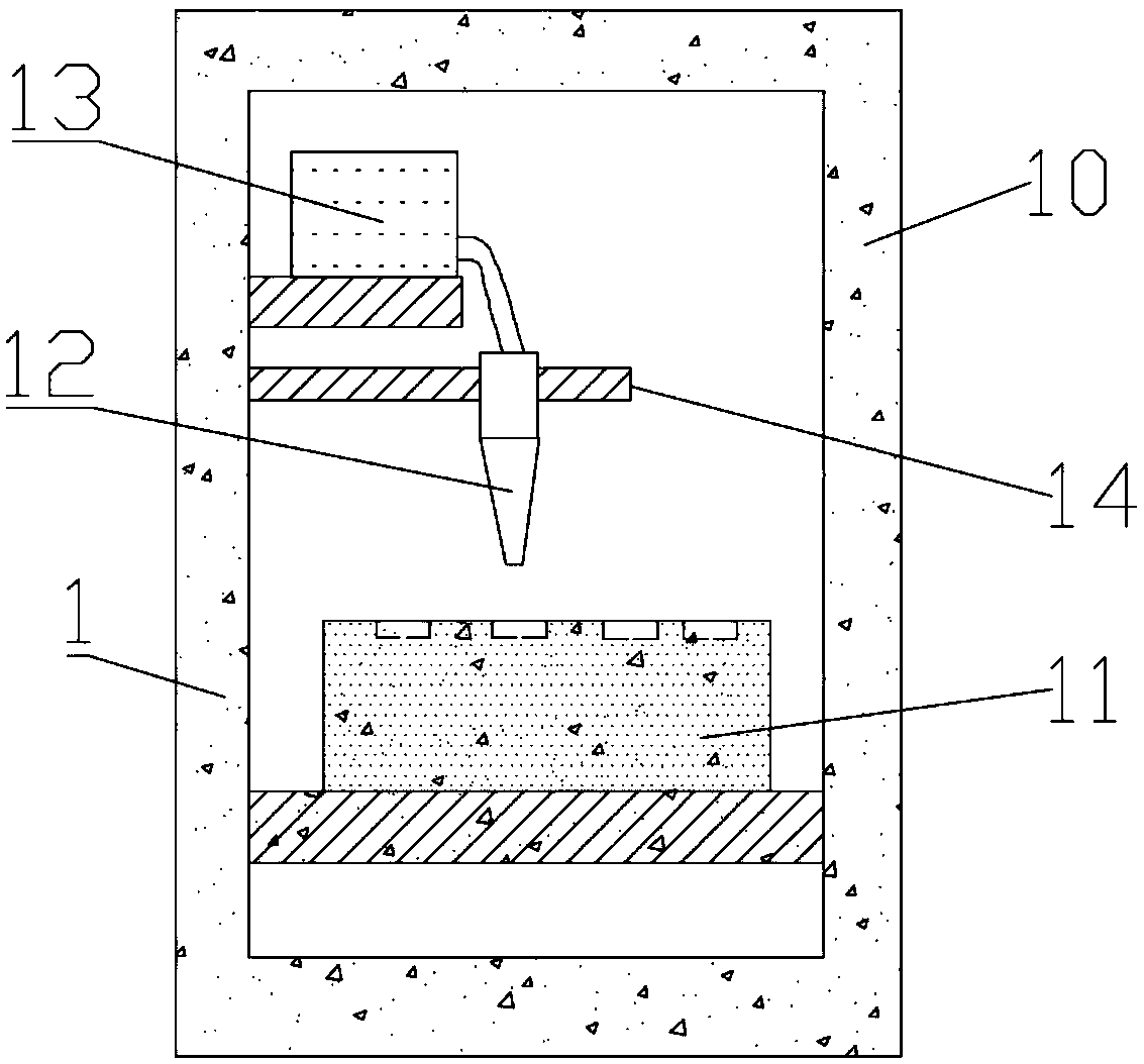 Gypsum raw material adding device for jewelry production