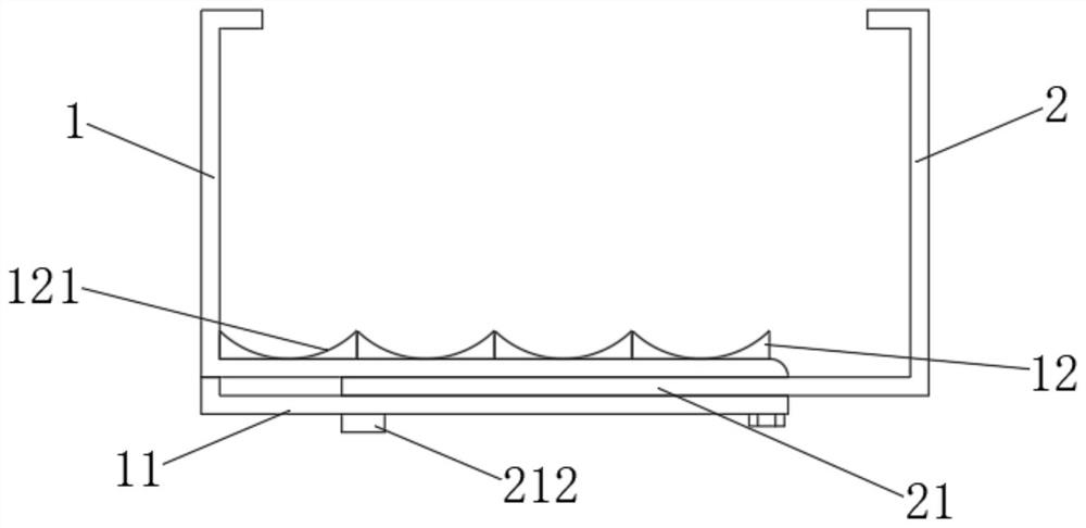 Width-adjustable tray type cable bridge