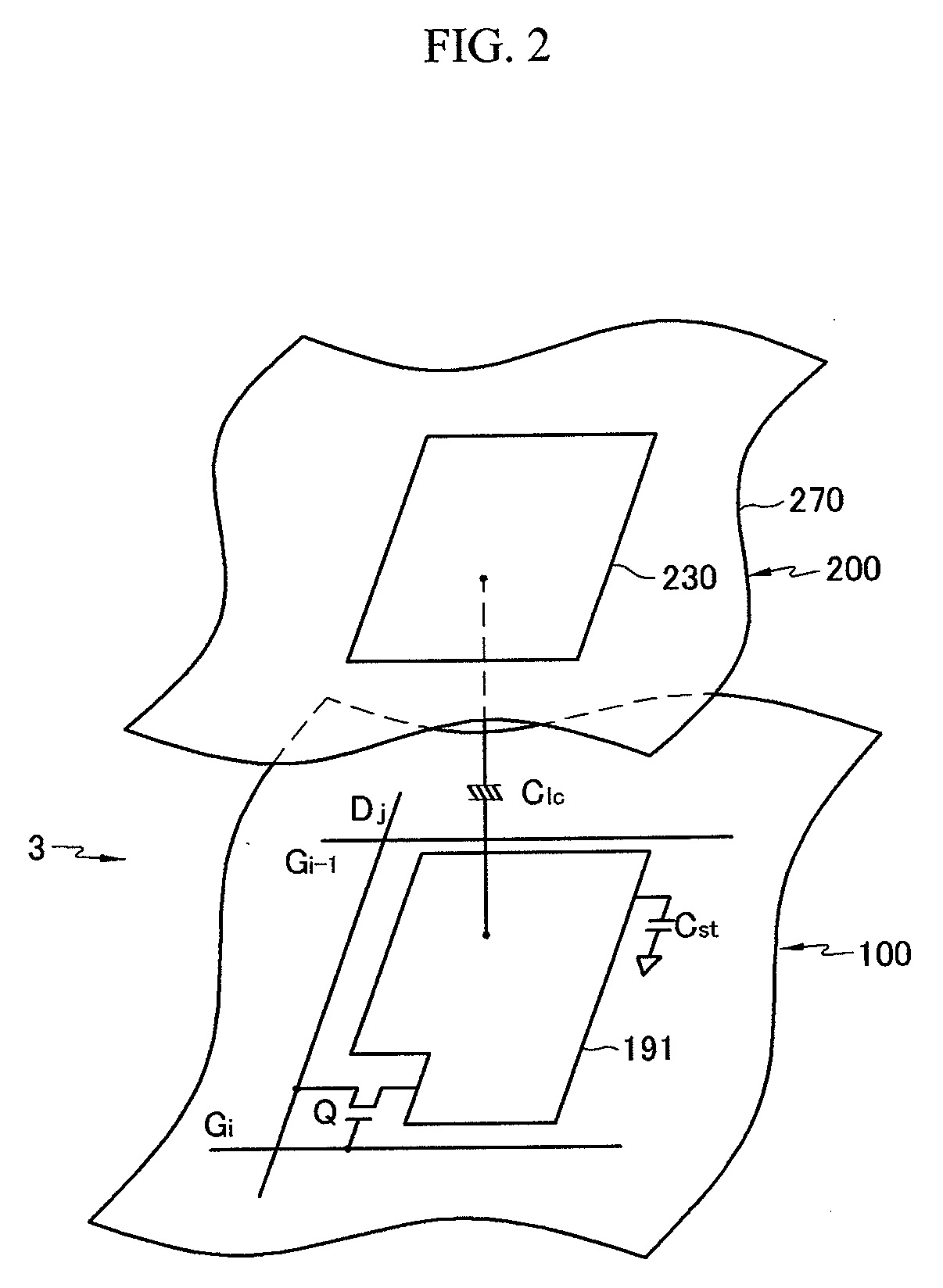 Display device including integrated touch sensors