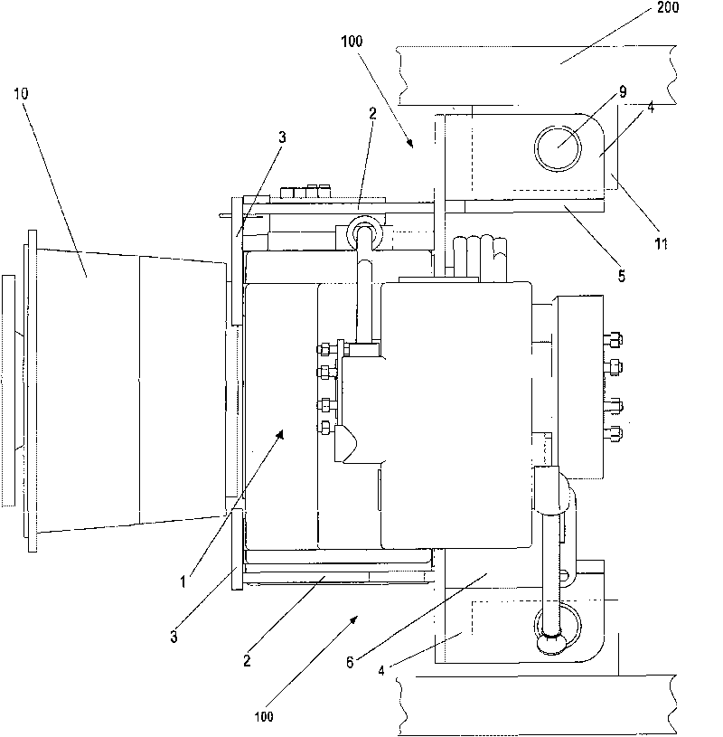 Bracket, a machine using the bracket and the fixing method thereof