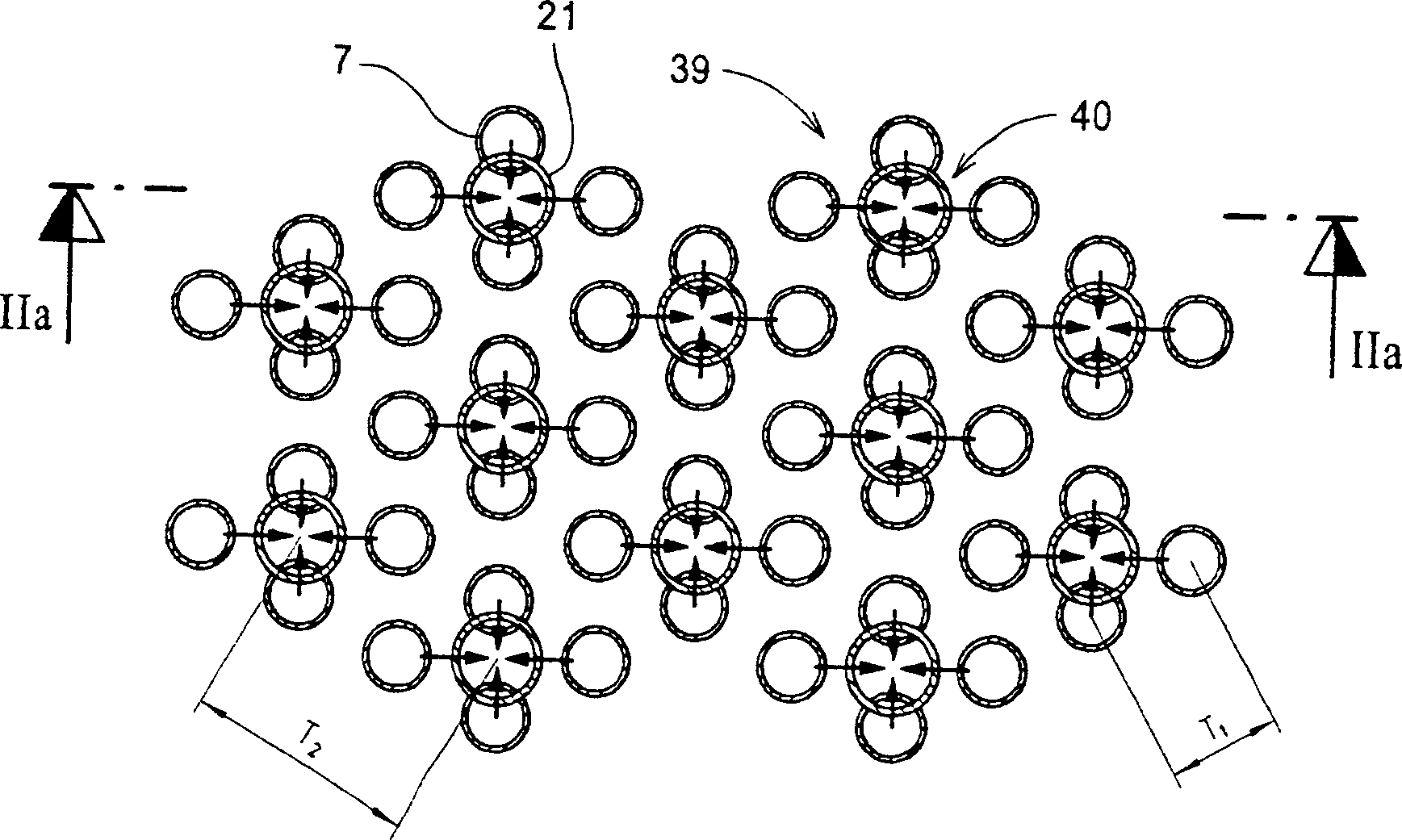 Reactor arrangement for carrying out catalytic gas reactions