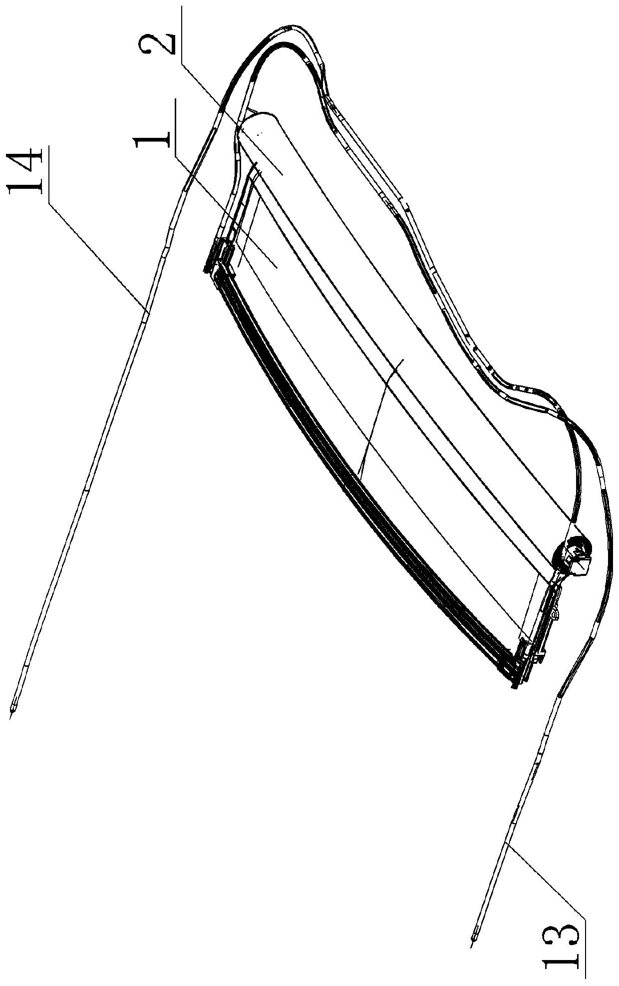 Intelligent control skylight sunshade curtain capable of automatically sensing light, temperature and rain