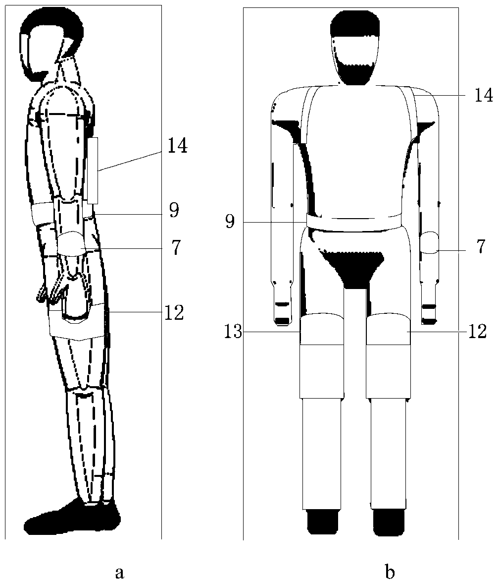 Wearing device with temperature sensation and vibration sensation