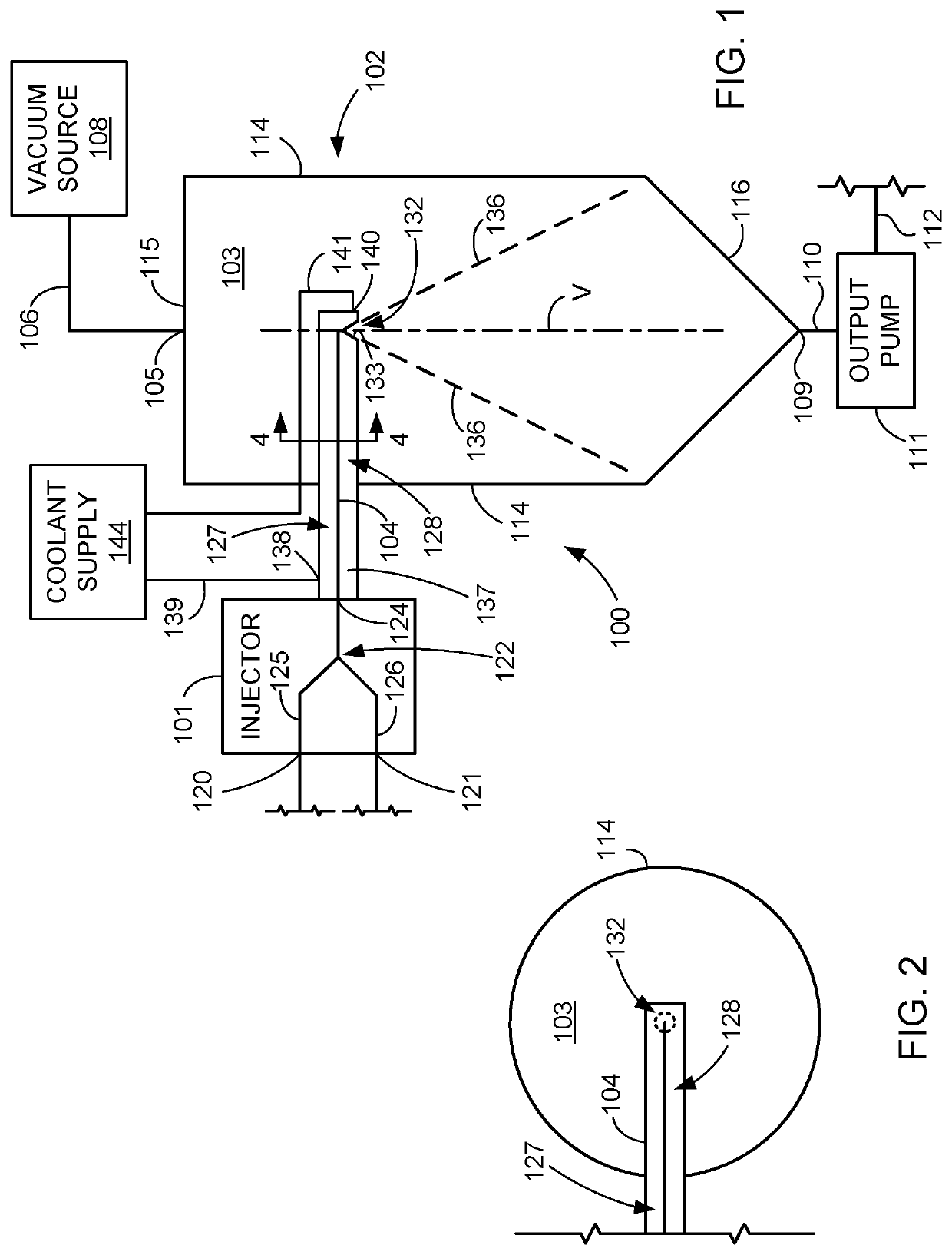 Systems and methods for receiving the output of a direct steam injector