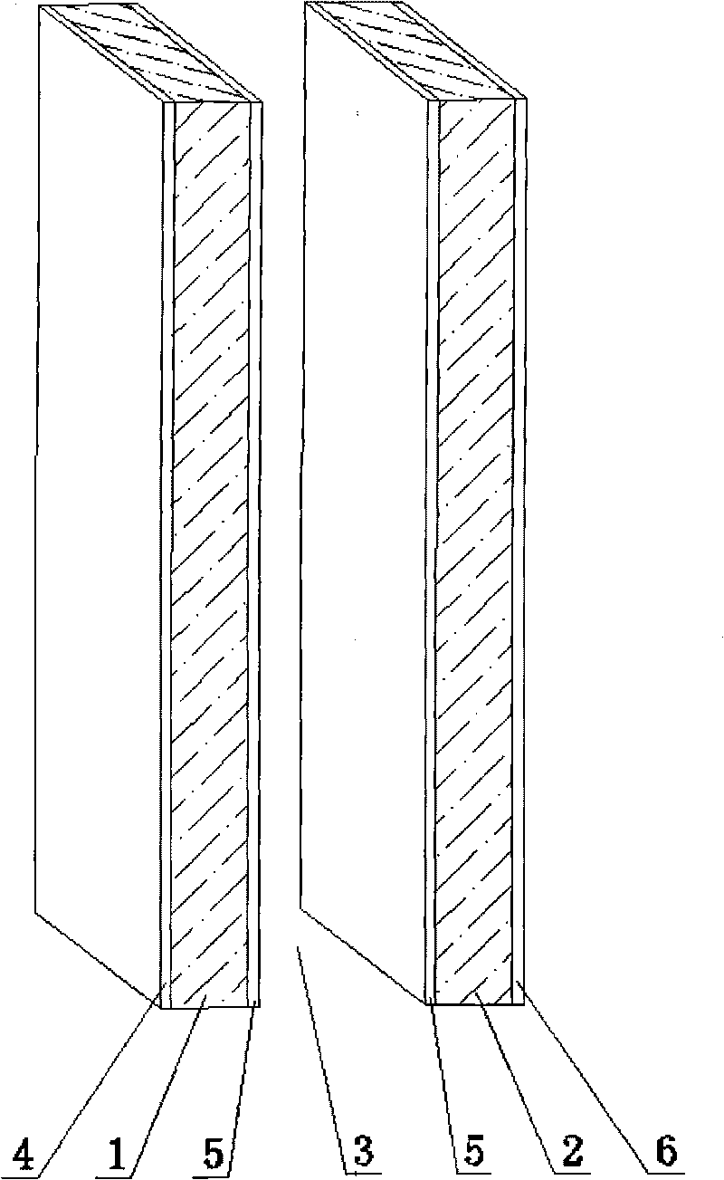 Safety energy-saving hollow glass and coating film as well as preparation method